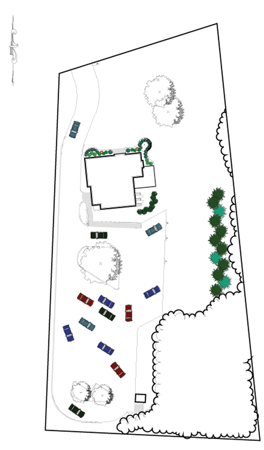 landscape plan for 637 Park Road